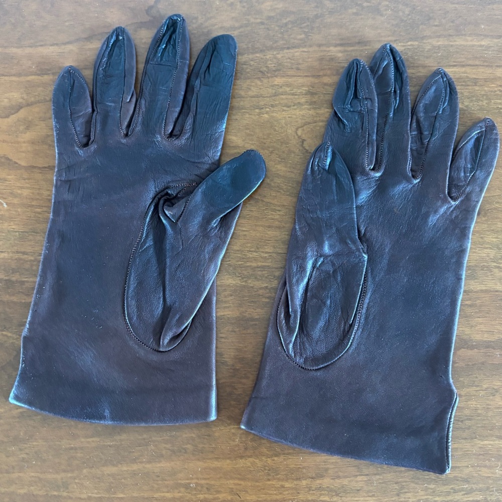 Vintage‎ Leather Gloves - Picture 3 of 3
